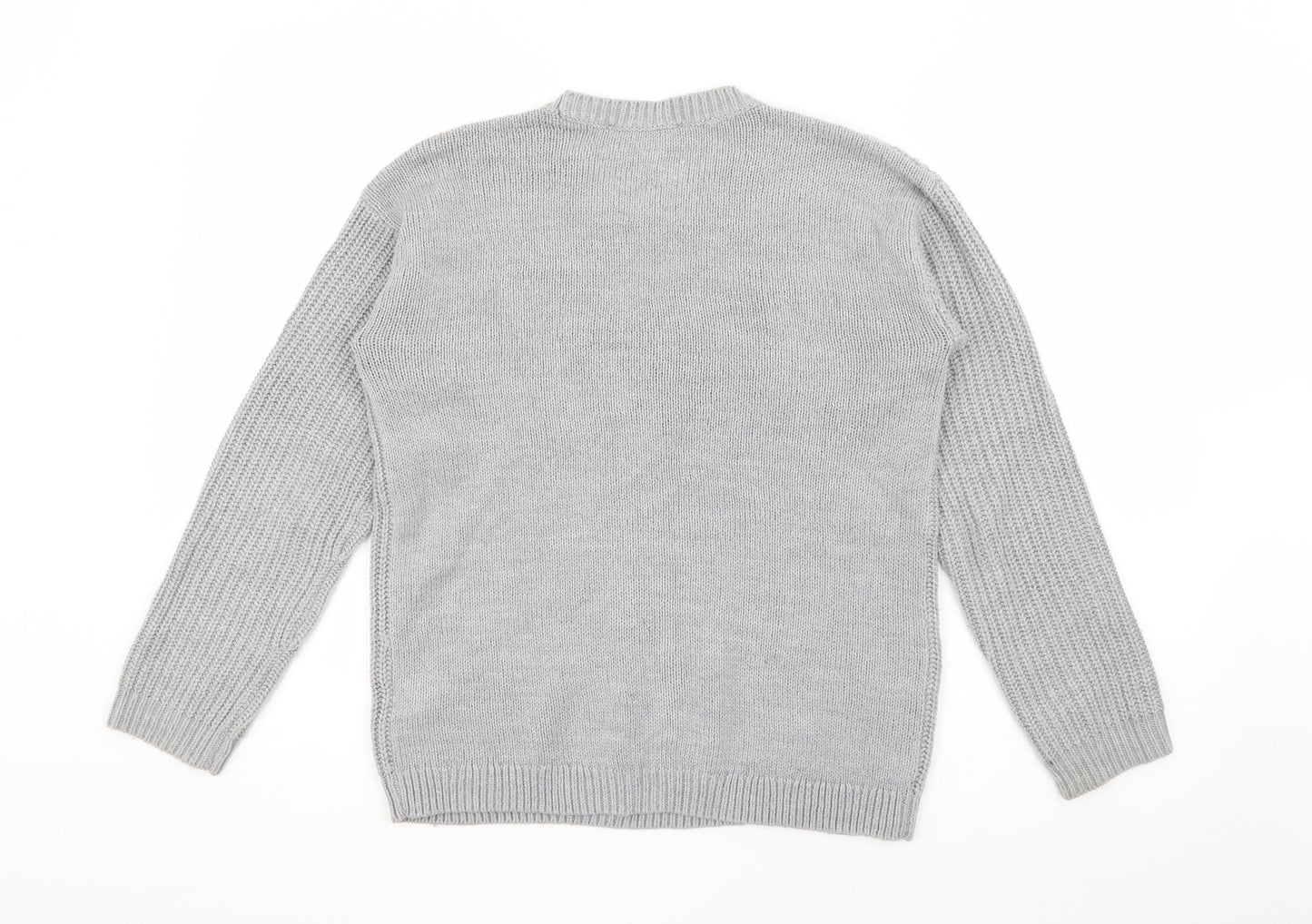 Womens UK Size 8 Dorothy Perkins Grey Pullover Jumper