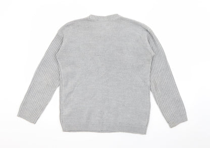 Womens UK Size 8 Dorothy Perkins Grey Pullover Jumper