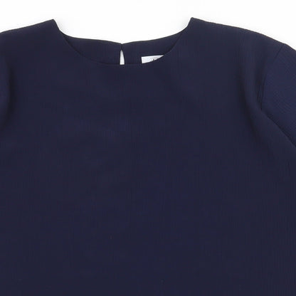 Berkertex Womens Blue  Polyester Basic T-Shirt Size 16 Round Neck