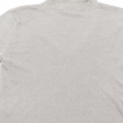 Womens UK Size 12 Topshop Gold Basic Blouse