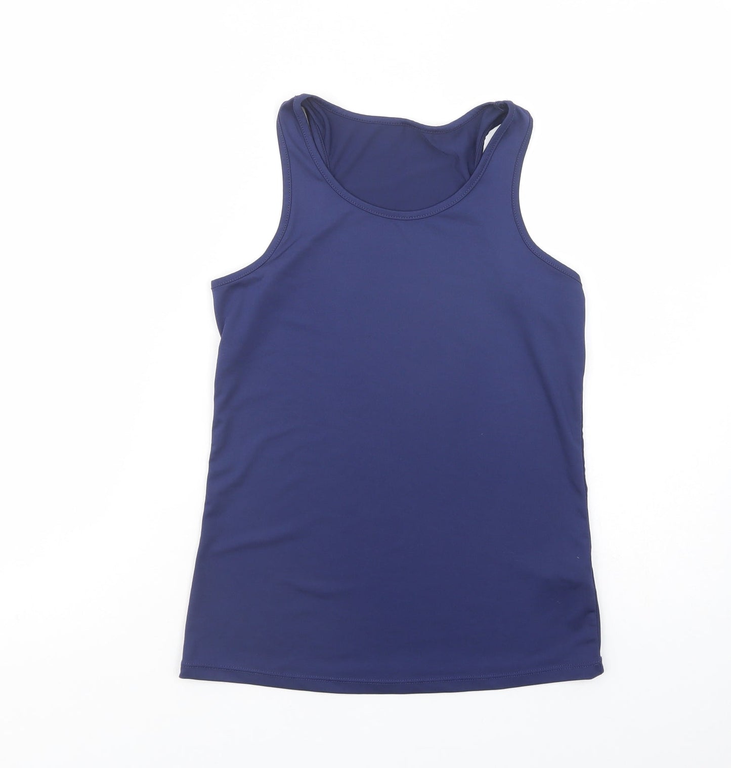 Womens UK Size S Dunnes Stores Blue Basic Tank