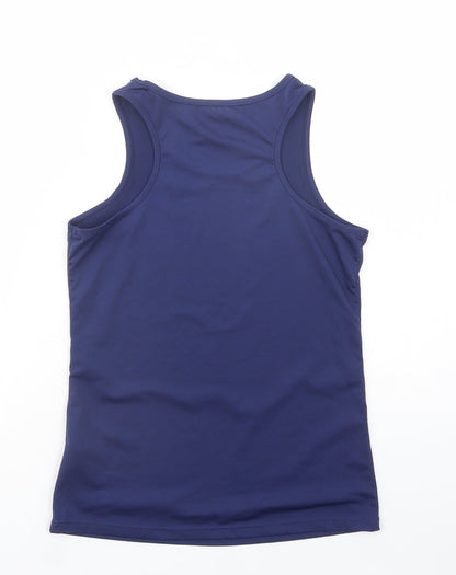 Womens UK Size S Dunnes Stores Blue Basic Tank