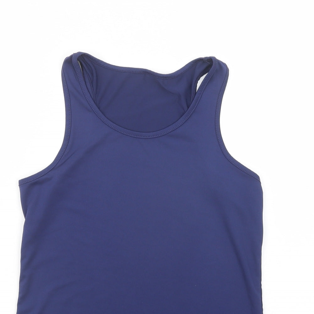 Womens UK Size S Dunnes Stores Blue Basic Tank