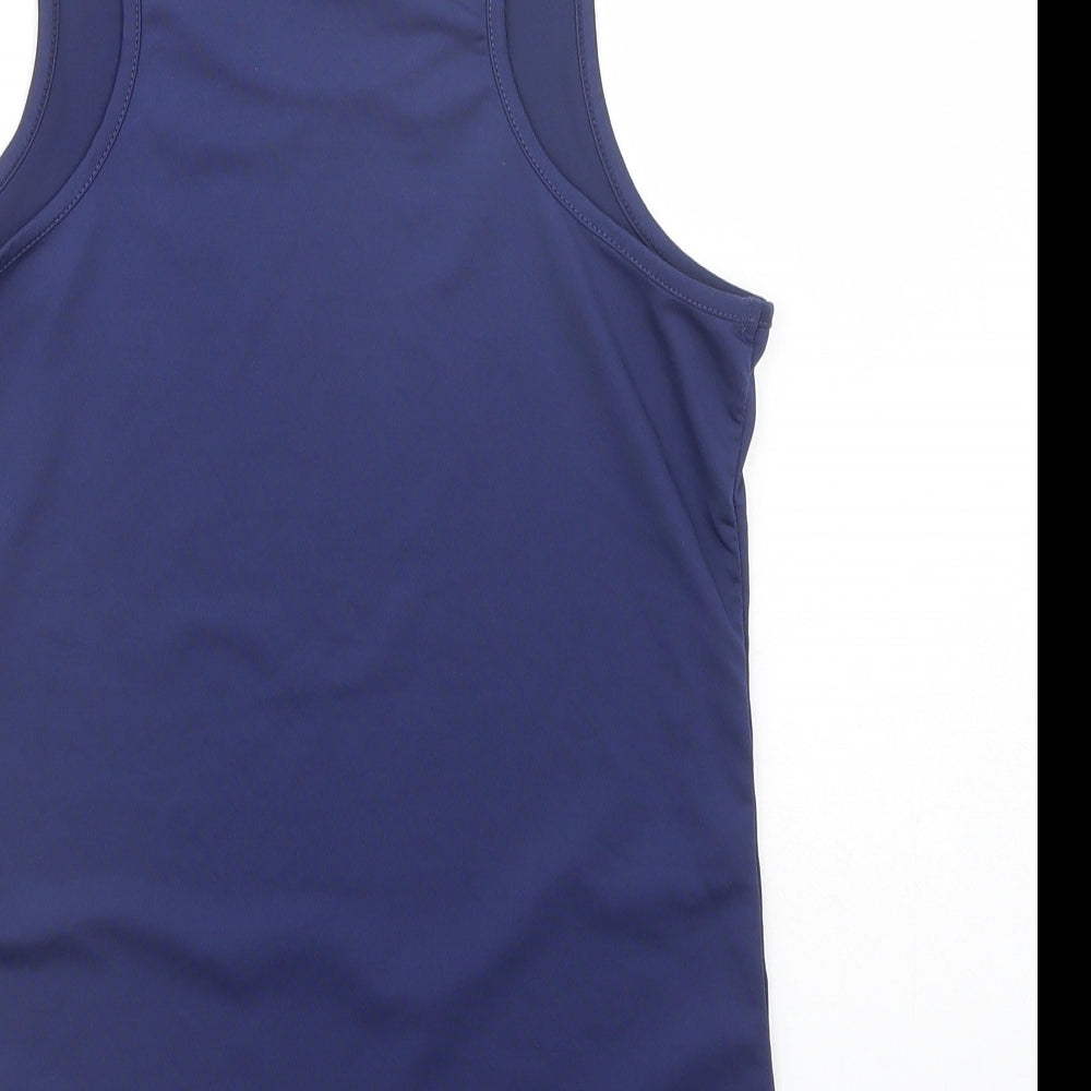 Womens UK Size S Dunnes Stores Blue Basic Tank