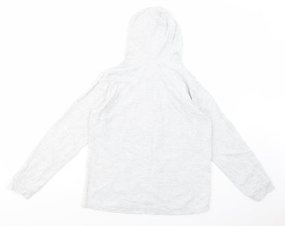 Peacocks Girls Grey  Cotton Pullover Hoodie Size 12-13 Years  Pullover - Sweet Dreams