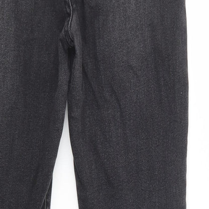 SheIn Womens Black  Cotton Skinny Jeans Size S L28 in Regular Button