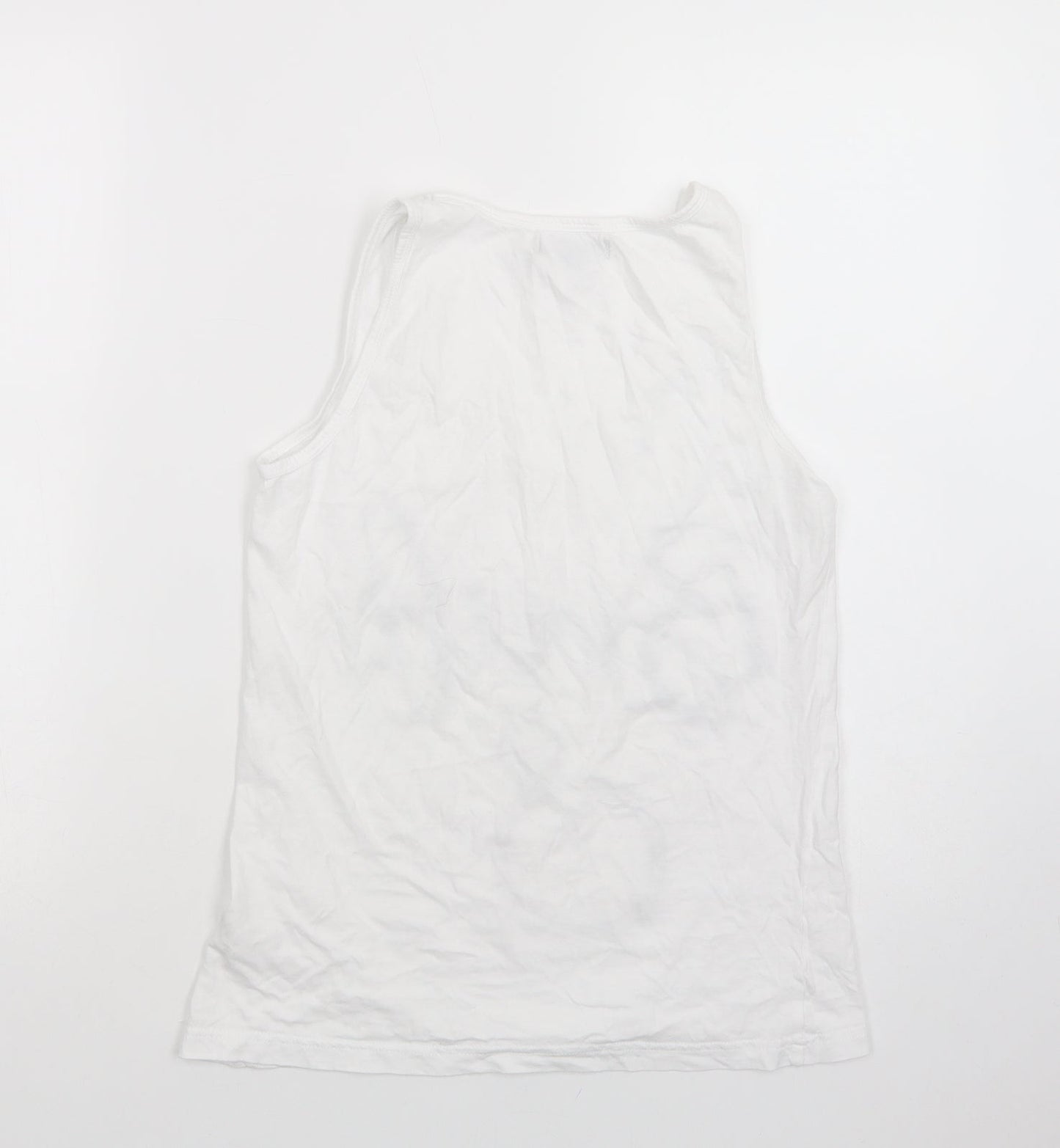 Womens UK Size 12 Studio White Basic Tank