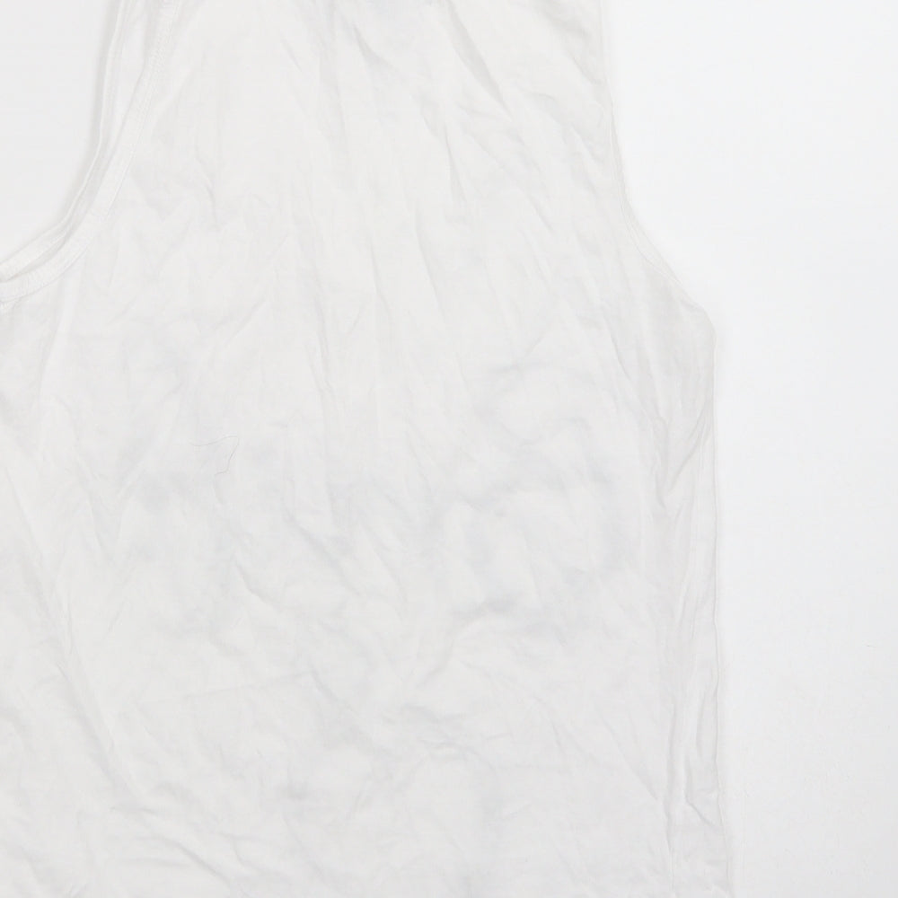 Womens UK Size 12 Studio White Basic Tank