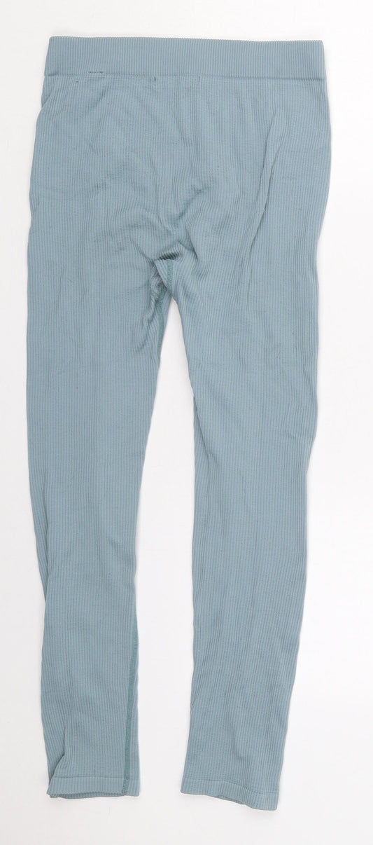 Dunnes Womens Blue  Nylon Compression Leggings Size M L24 in Regular