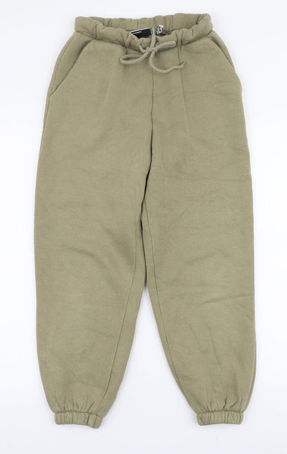 Womens UK Size 6 ASOS Regular Fit Jogger Green Trousers