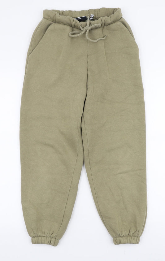 Womens UK Size 6 ASOS Regular Fit Jogger Green Trousers