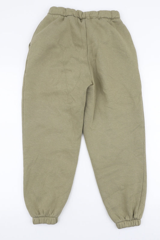 Womens UK Size 6 ASOS Regular Fit Jogger Green Trousers