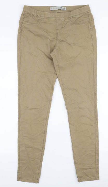 Womens UK Size 12 Denim Co Slim Fit Jegging Brown Jeans