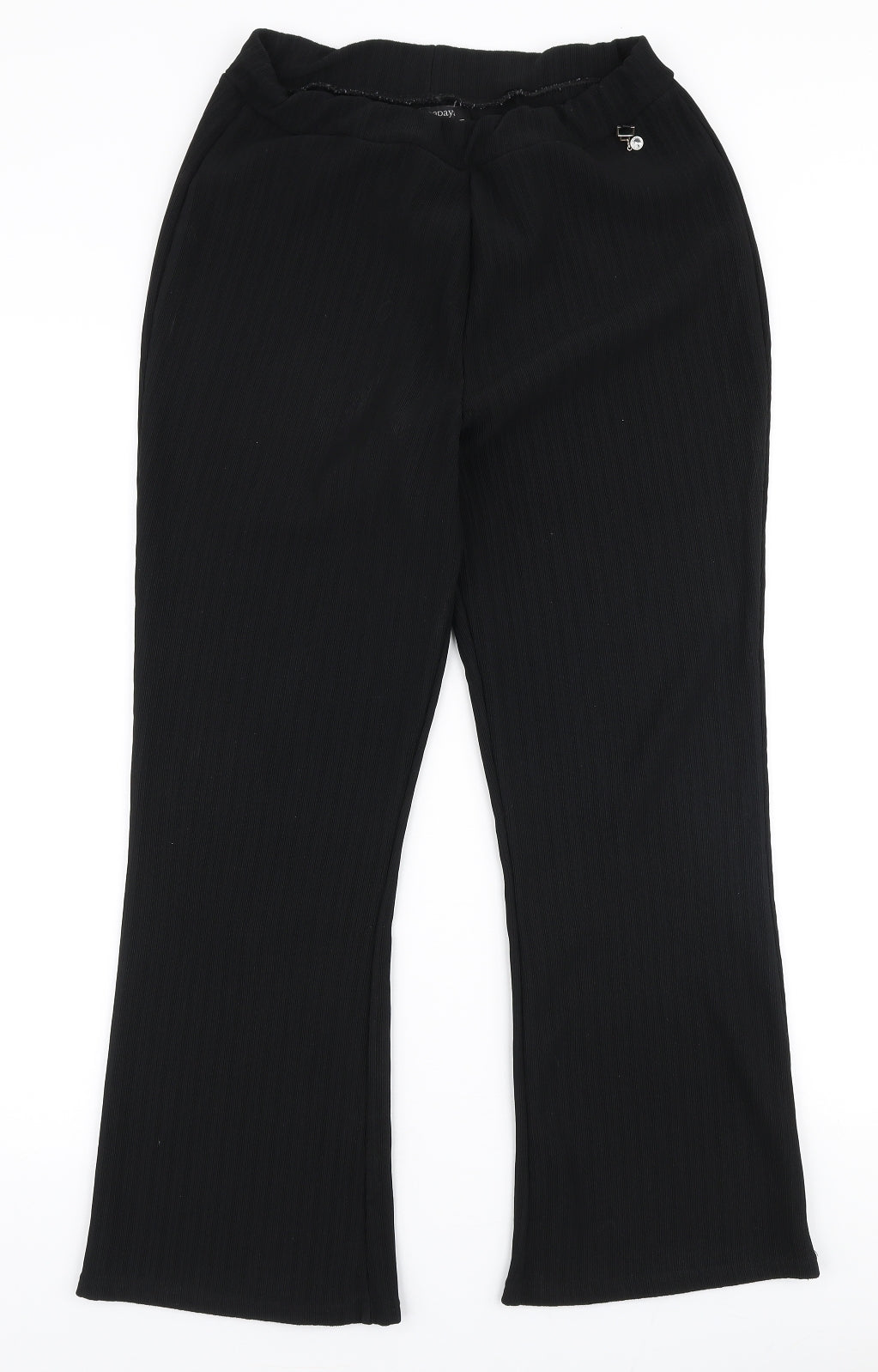 Womens UK Size 14 Papaya Regular Fit Dress Pants Black Trousers