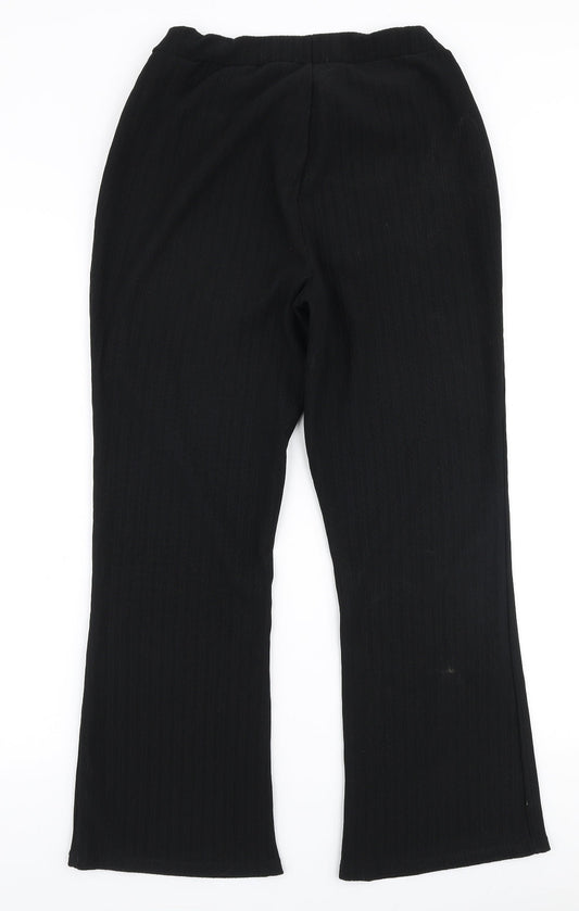 Womens UK Size 14 Papaya Regular Fit Dress Pants Black Trousers