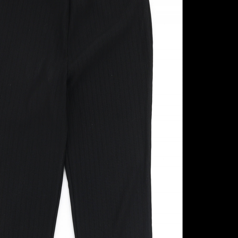 Womens UK Size 14 Papaya Regular Fit Dress Pants Black Trousers