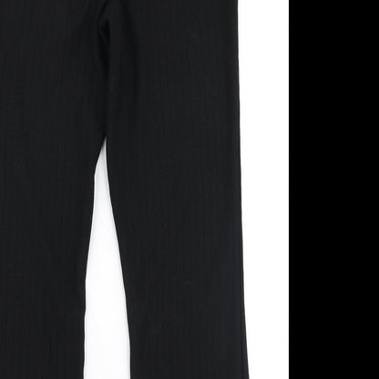 Womens UK Size 14 Papaya Regular Fit Dress Pants Black Trousers