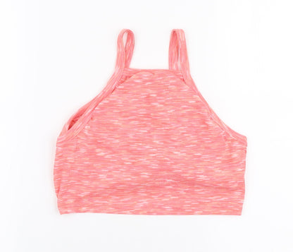 Womens UK Size 10 Missy Empire Pink Cropped Tank