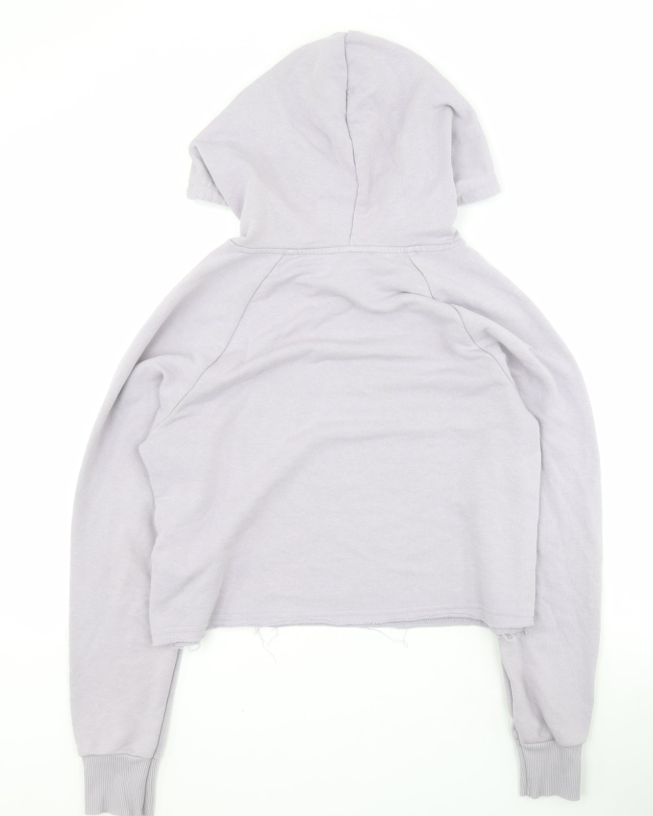 New Look Womens Purple  Cotton Pullover Hoodie Size 10  Pullover - Cropped