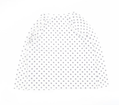 Womens UK Size 14 Marks and Spencer White Basic Polo