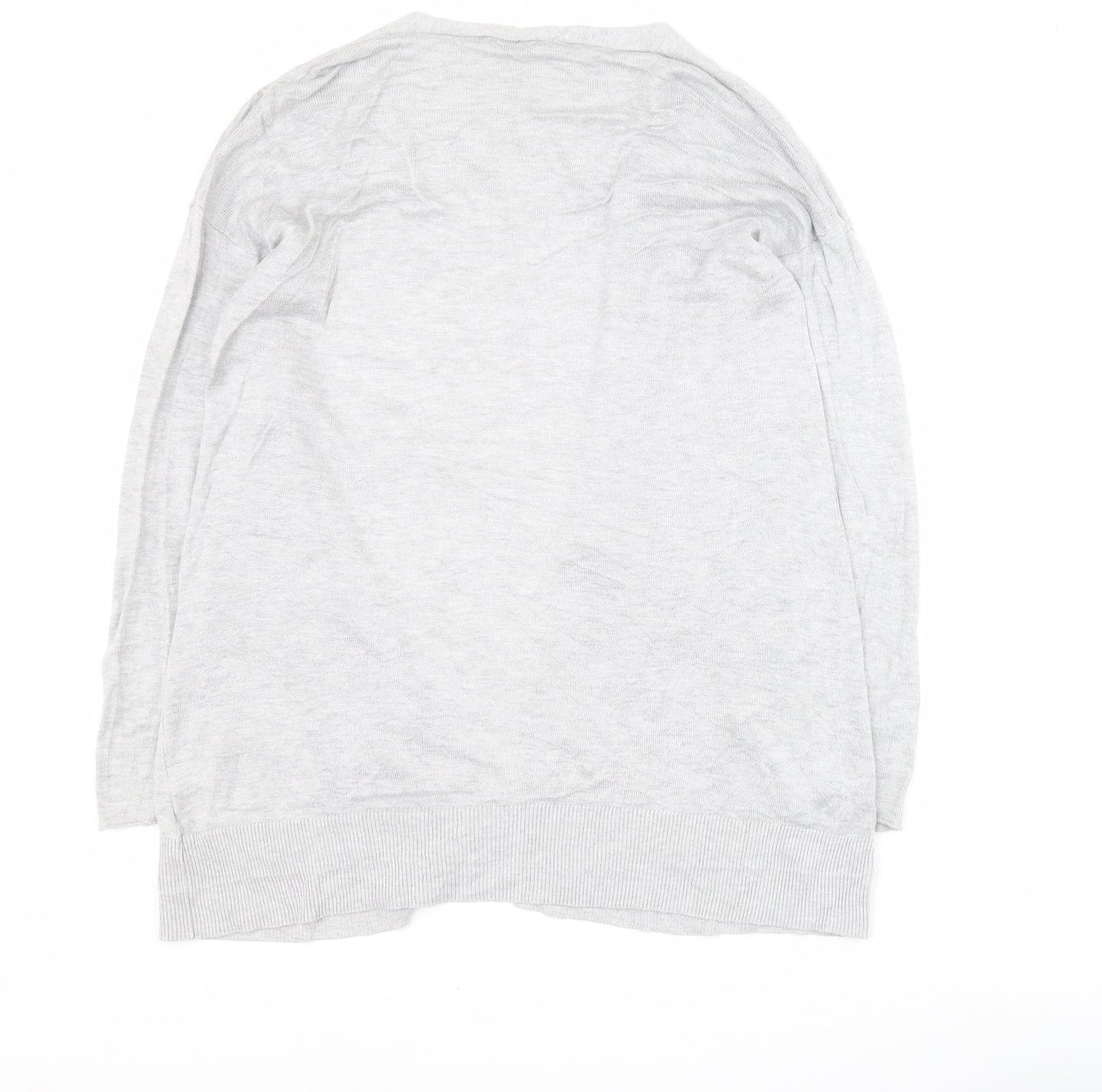 Womens UK Size 12 ASOS Grey Cardigan Jumper