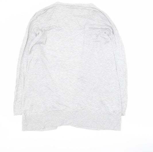 Womens UK Size 12 ASOS Grey Cardigan Jumper