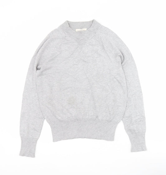 Womens UK Size XS H&M Grey Pullover Jumper
