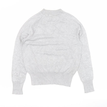 Womens UK Size XS H&M Grey Pullover Jumper