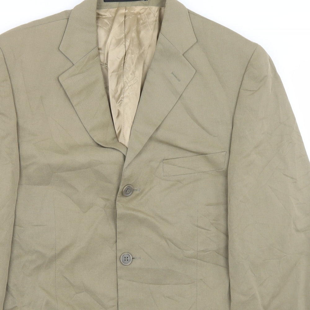 Mens UK Size 38 Marks and Spencer Regular Beige Suit Jacket