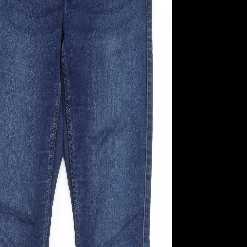 Only Womens Blue  Cotton Skinny Jeans Size 32 in L28 in Regular Button