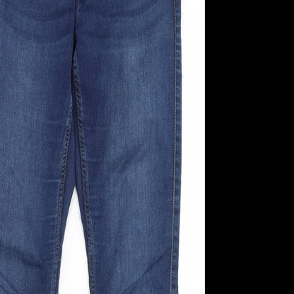 Only Womens Blue  Cotton Skinny Jeans Size 32 in L28 in Regular Button