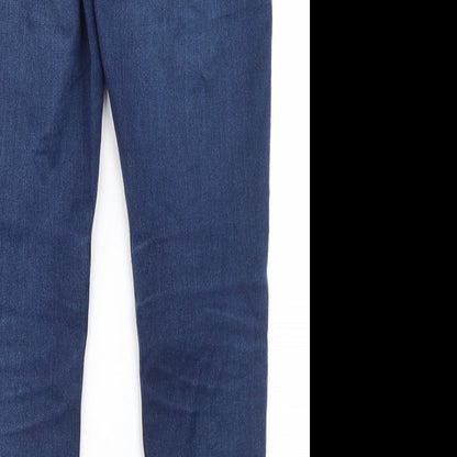 Only Womens Blue  Cotton Skinny Jeans Size 32 in L28 in Regular Button