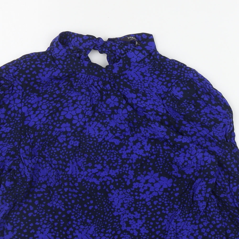 Womens UK Size 10 Marks and Spencer Black Basic Blouse