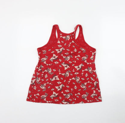 Womens UK Size L Zara Red Basic Tank