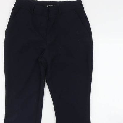 Womens UK Size 8 Dunnes Stores Regular Fit  Blue Trousers