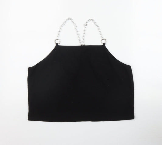 SheIn Womens Black  Polyester Camisole Tank Size 4XL Square Neck