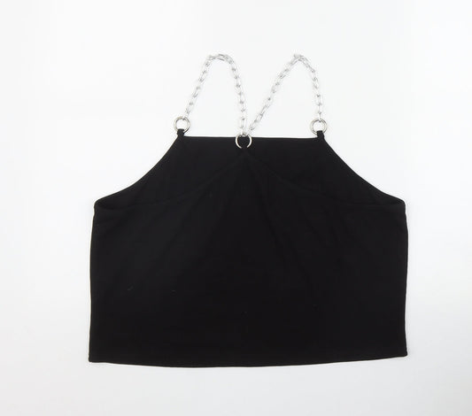 SheIn Womens Black  Polyester Camisole Tank Size 4XL Square Neck