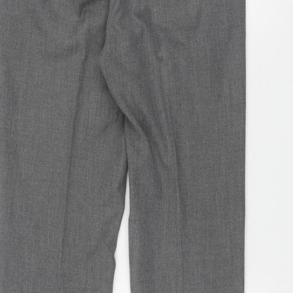 Burton Mens Grey  Polyester Trousers  Size 32 in L33 in Regular Zip