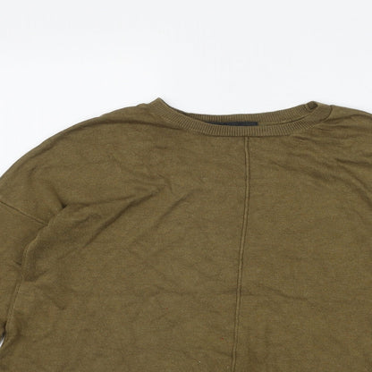 Atmosphere Womens Green Round Neck  Viscose Pullover Jumper Size 14