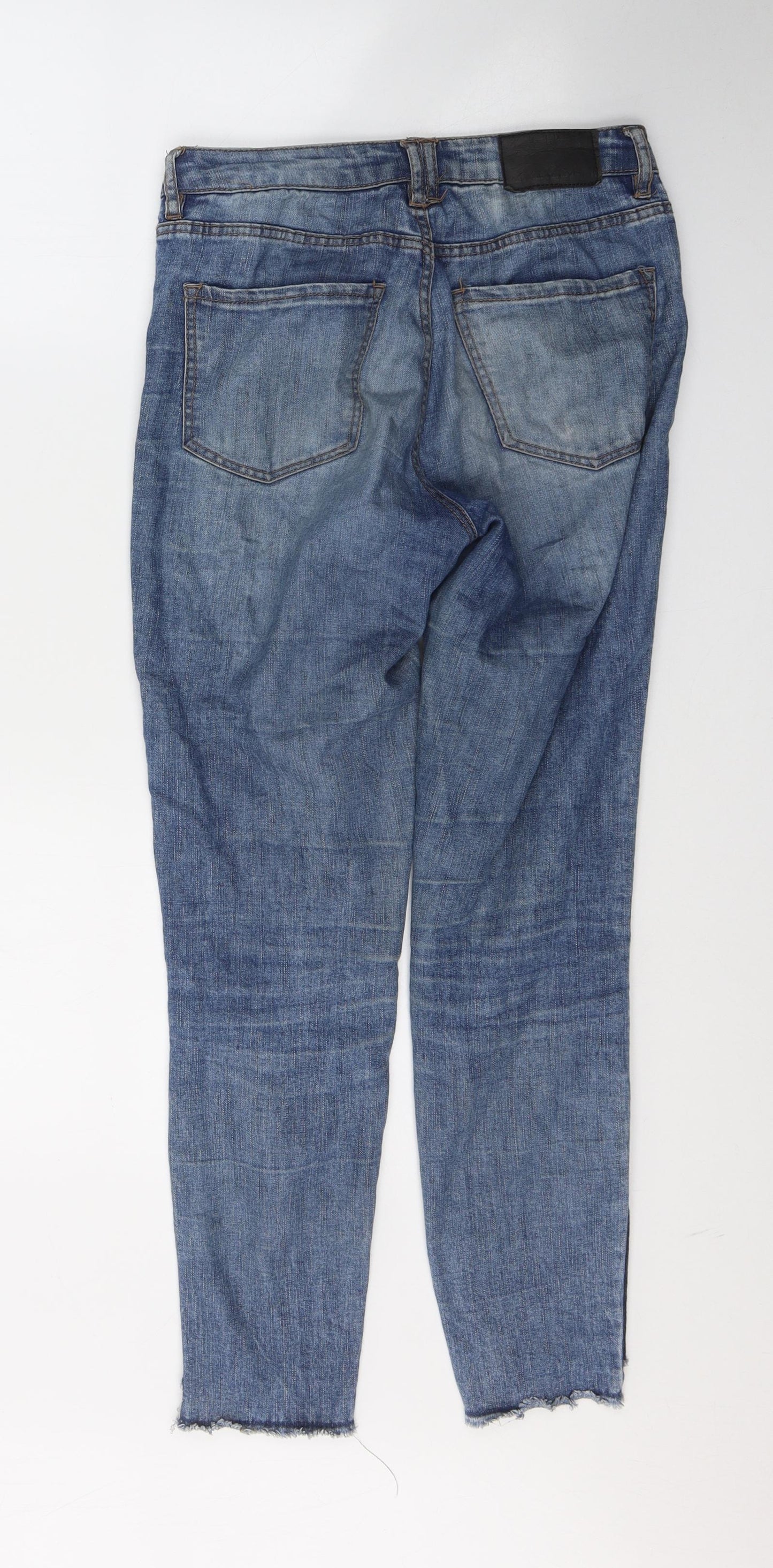 Pull&Bear Womens Black  Cotton Skinny Jeans Size 8 L27 in Regular Button