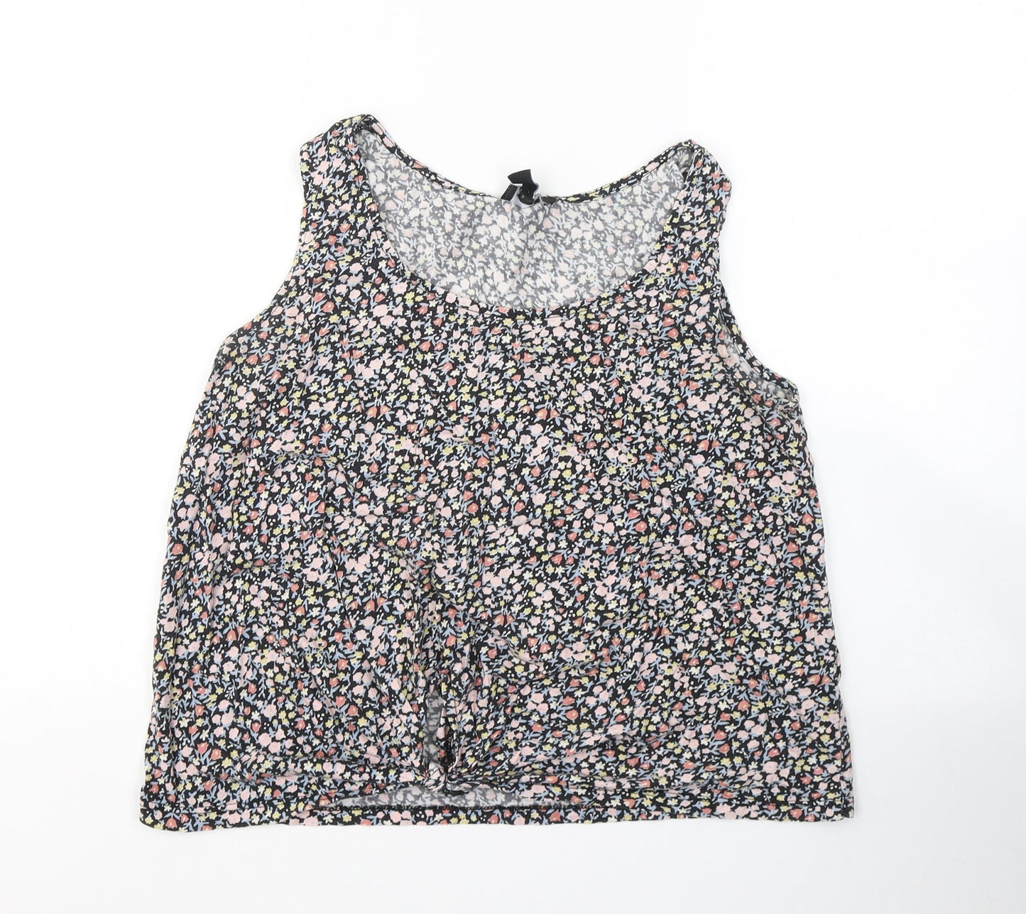 Womens UK Size 12 New Look Multicoloured Cropped Tank