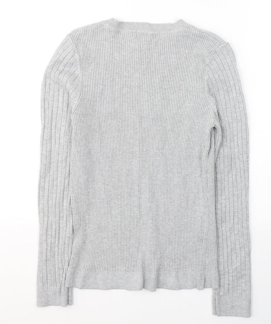 Womens UK Size 16 New Look Grey Pullover Jumper