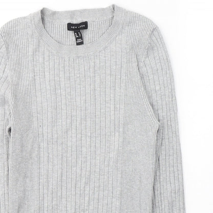 Womens UK Size 16 New Look Grey Pullover Jumper