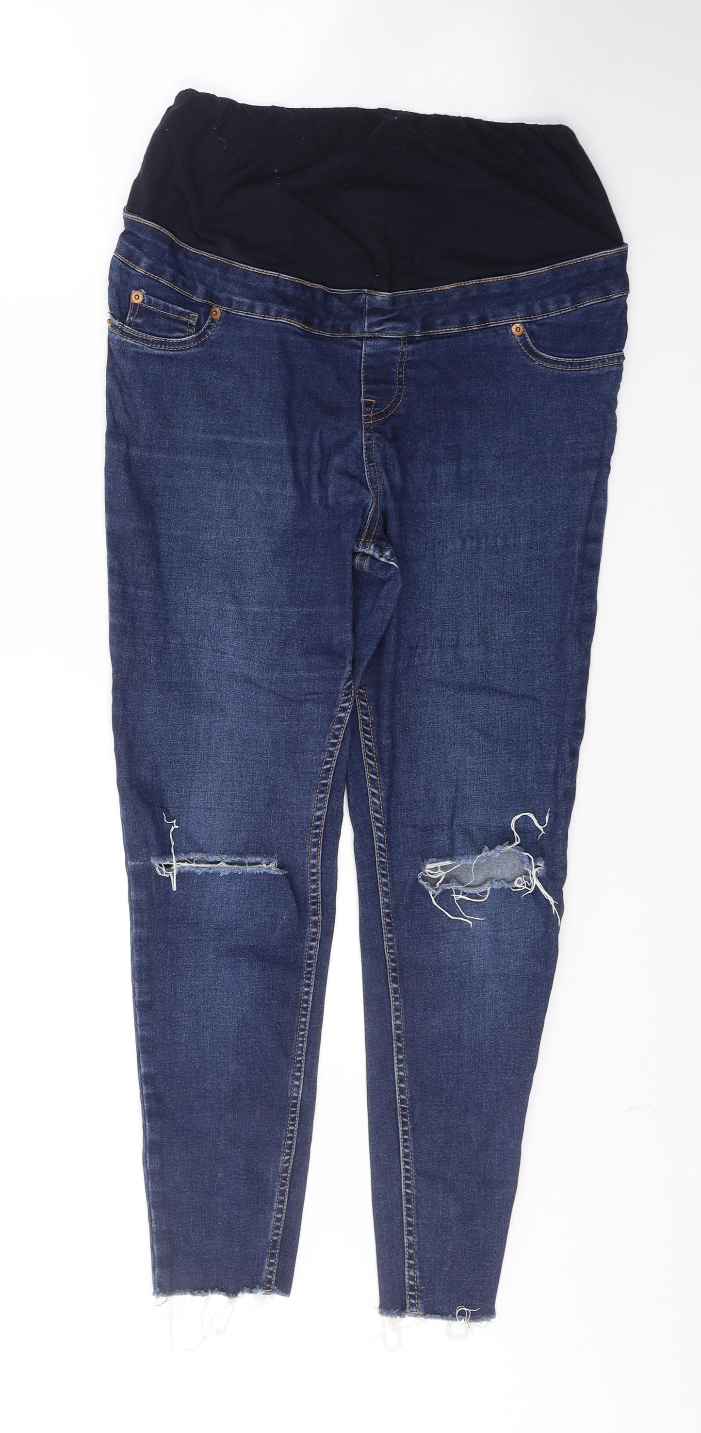 New Look Womens Blue  Cotton Jegging Jeans Size 10 L25 in Regular