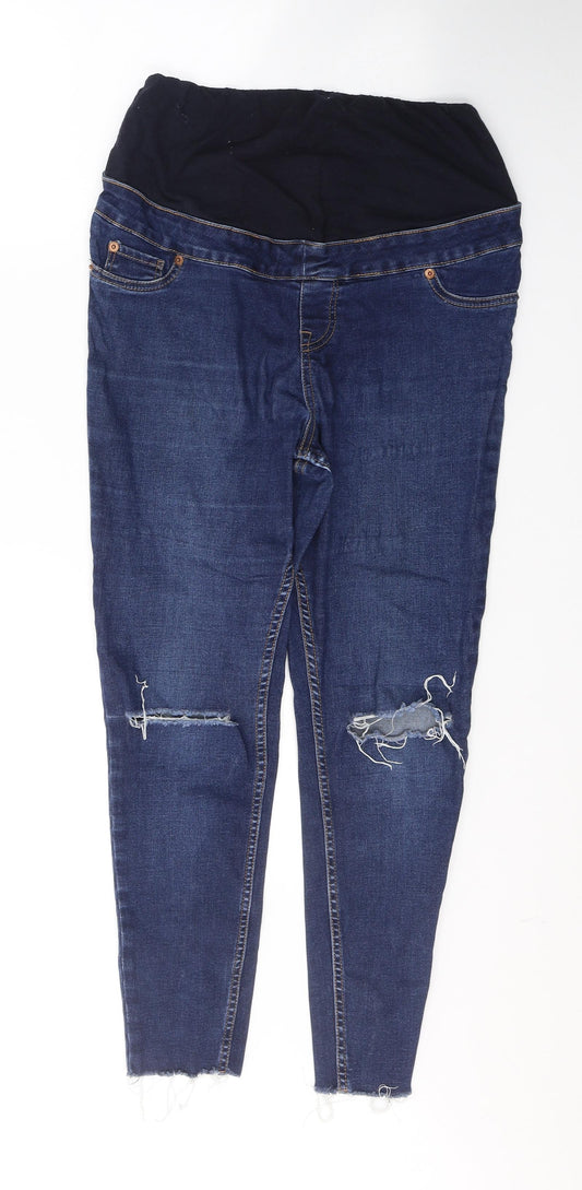 New Look Womens Blue  Cotton Jegging Jeans Size 10 L25 in Regular