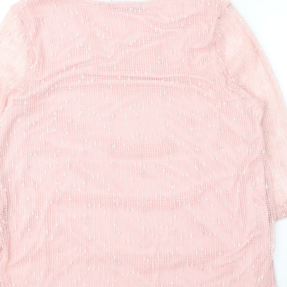 Womens UK Size 16 Bonmarché Pink Pullover Jumper