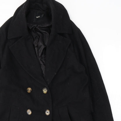 Womens UK Size 4 ASOS Black Pea Coat