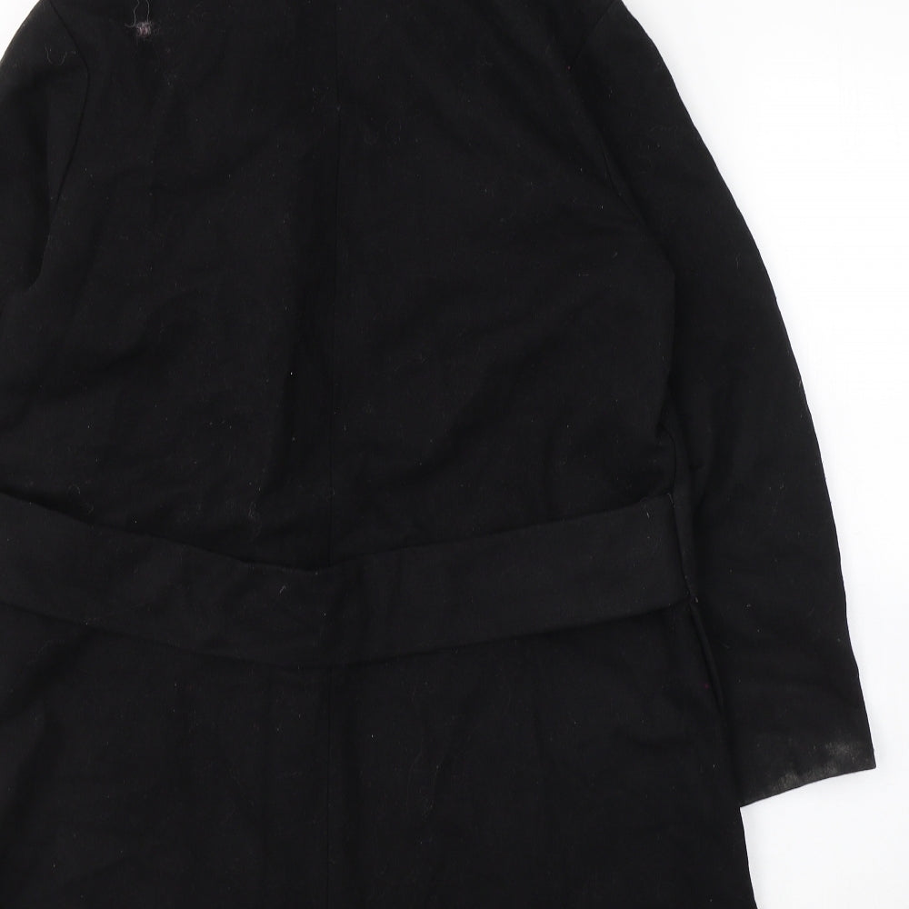 Womens UK Size 4 ASOS Black Pea Coat