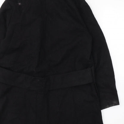 Womens UK Size 4 ASOS Black Pea Coat