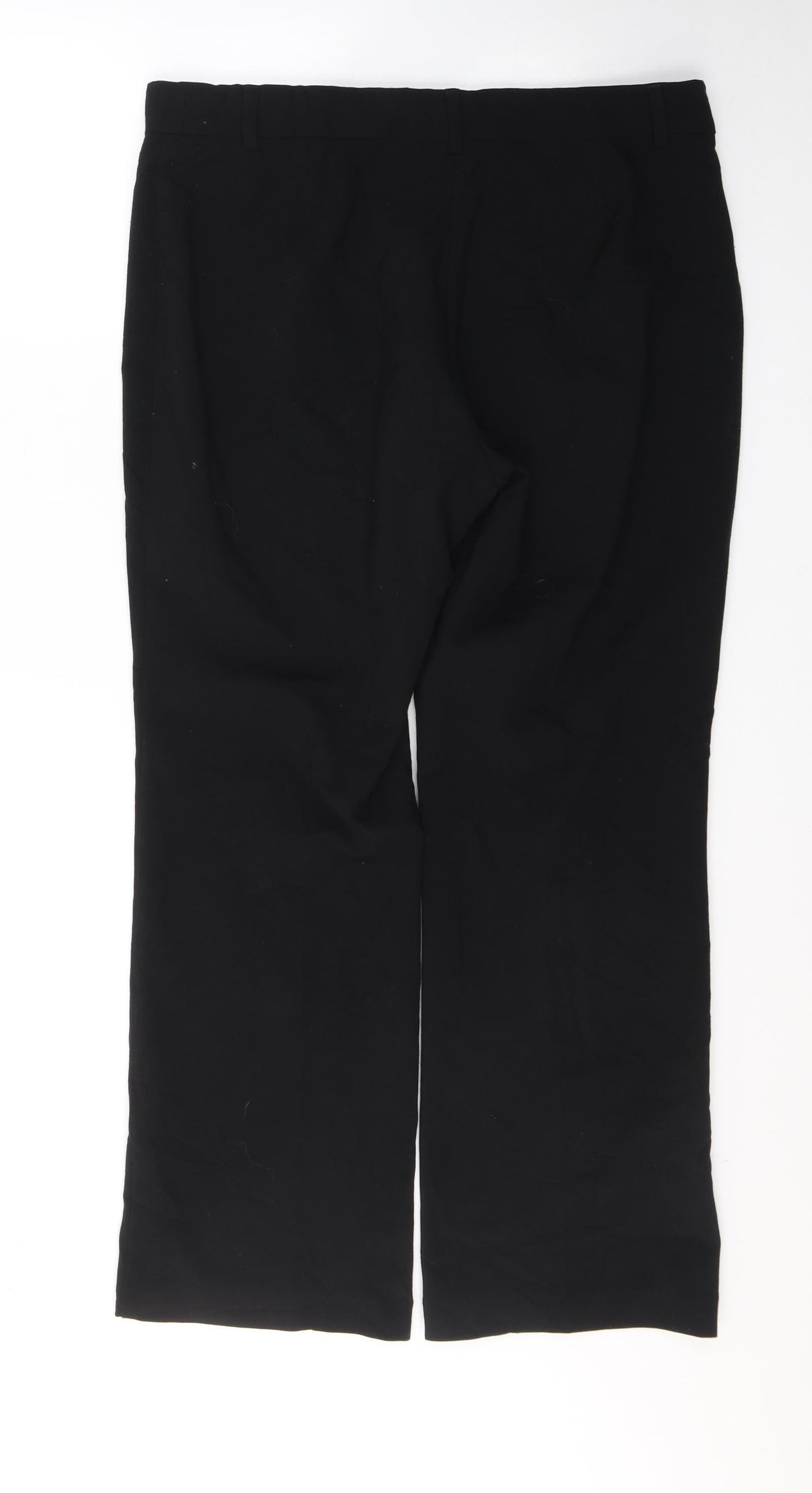 Womens UK Size 14 Marks and Spencer Regular Fit  Black Trousers